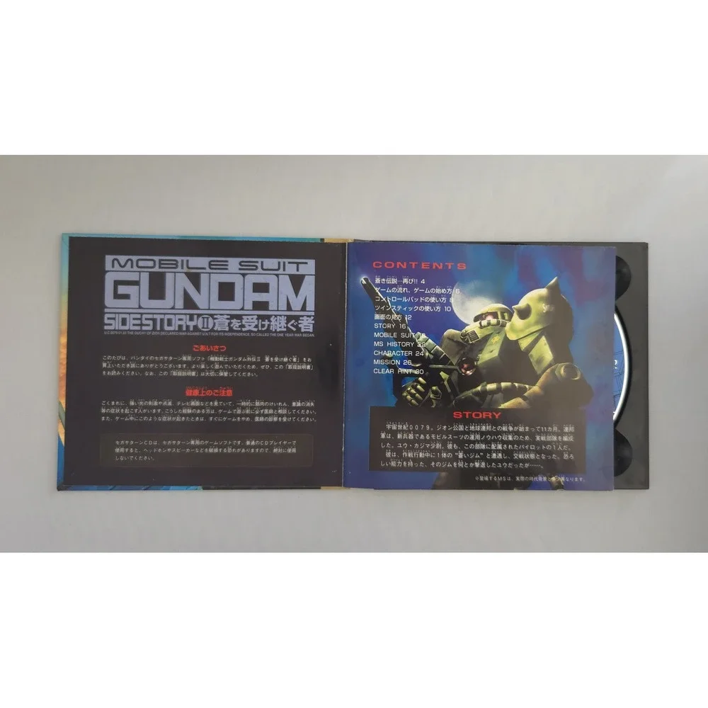 Mobile Suit Gundam Side Story II - Sega Saturn Japan Import - CIB - US Seller